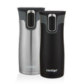 Contigo® West Loop 2.0 Stainless Steel Travel Mug with AUTOSEAL® Lid, 16oz, 2-Pack - Monaco & Stainless Steel
