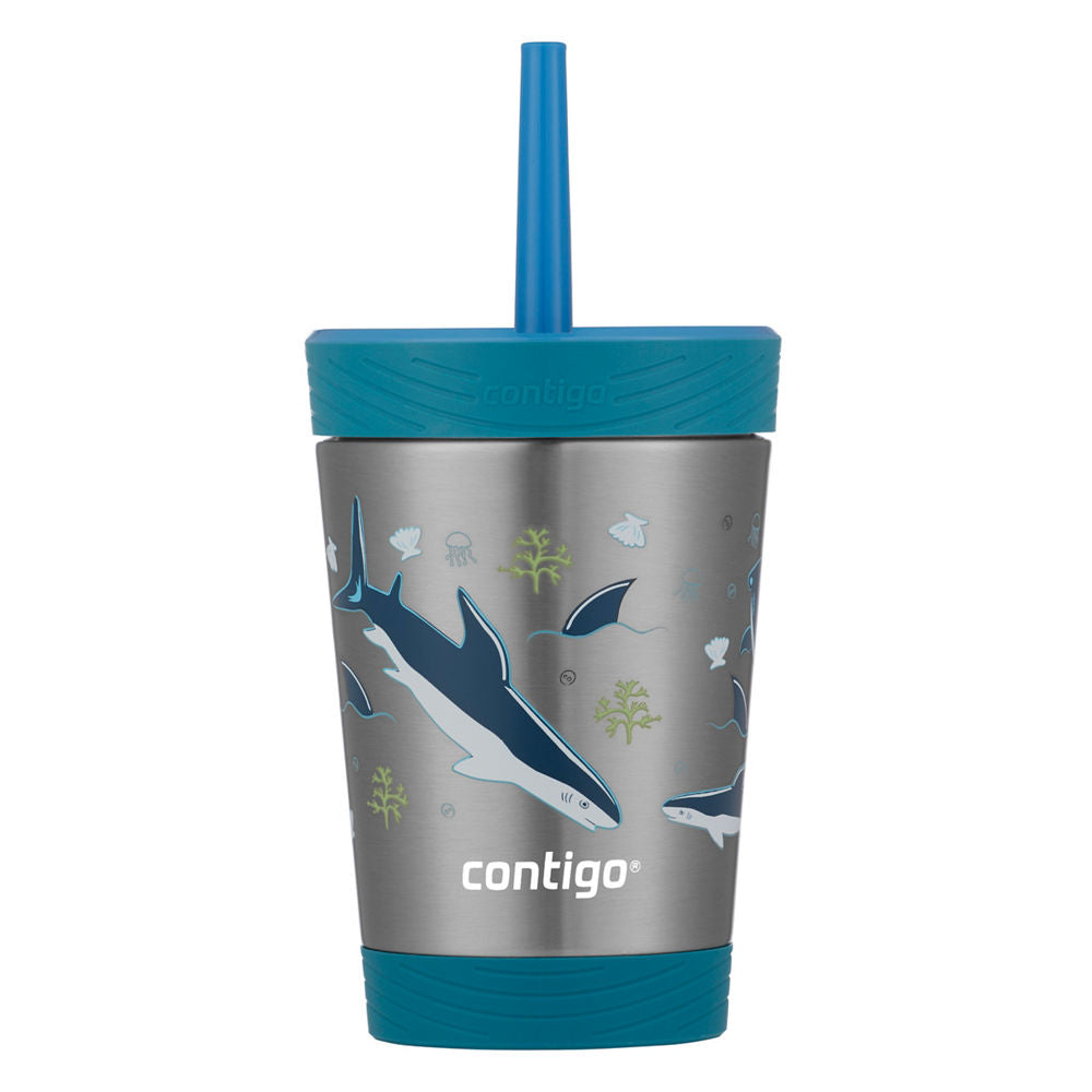 Kids Spill-Proof Stainless Steel Tumbler with Straw and THERMALOCK®, 12 oz - Cosmos