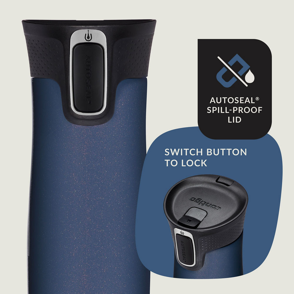 AUTOSEAL® West Loop Vacuum-Insulated Stainless Steel Travel Mug with Easy-Clean Lid,  20 oz - Midnight Berry - image 2