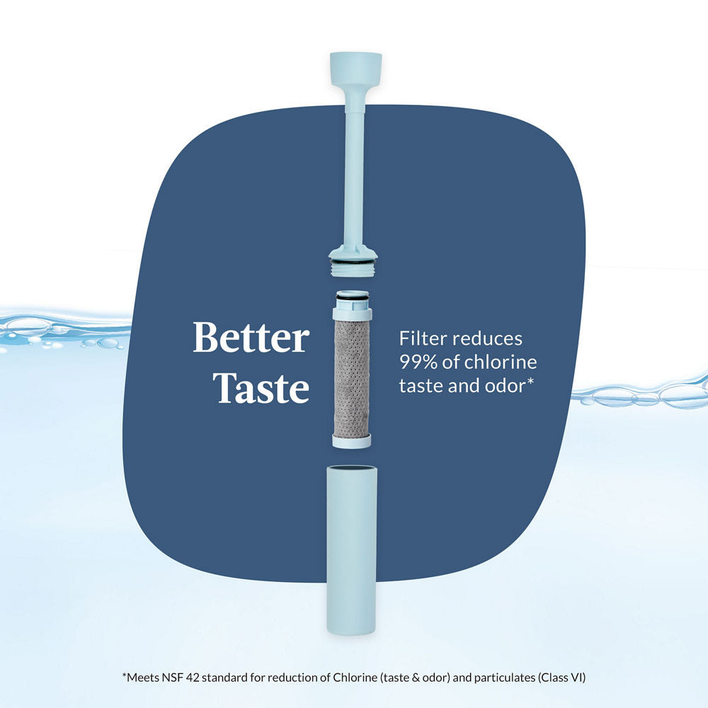 Contigo® Wells Chill Stainless Steel Filter Water Bottle with AUTOSPOUT® Straw Lid and Replacement Filter, 24 Oz. - Dark Ice & Purity - image 2