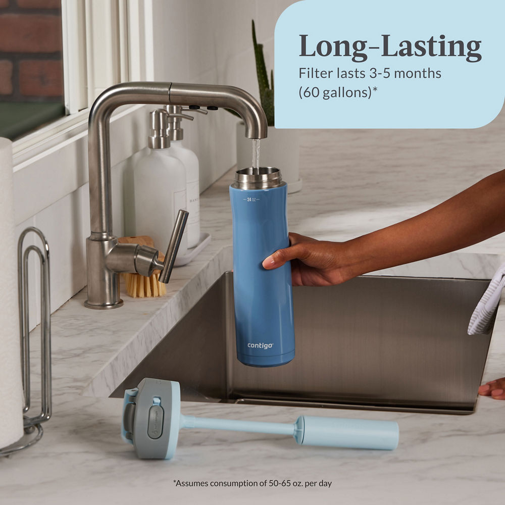 Contigo® Replacement Filter for Wells Water Bottle with Filtration Straw, 1-Pack - Purity - image 3