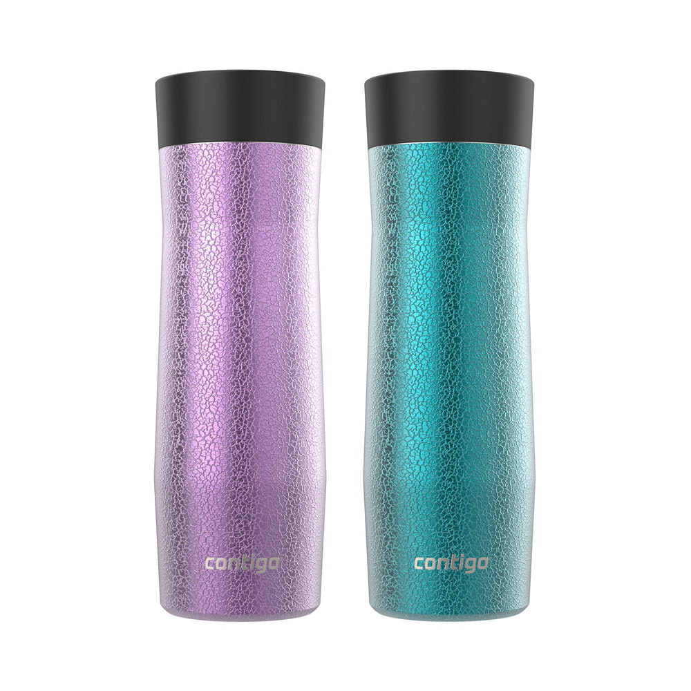 Contigo® West Loop 3.0 Stainless Steel Travel Mug with AUTOSEAL® Lid, 20oz, 2-Pack - Crystal Pansy & Crystal Juniper - image 3