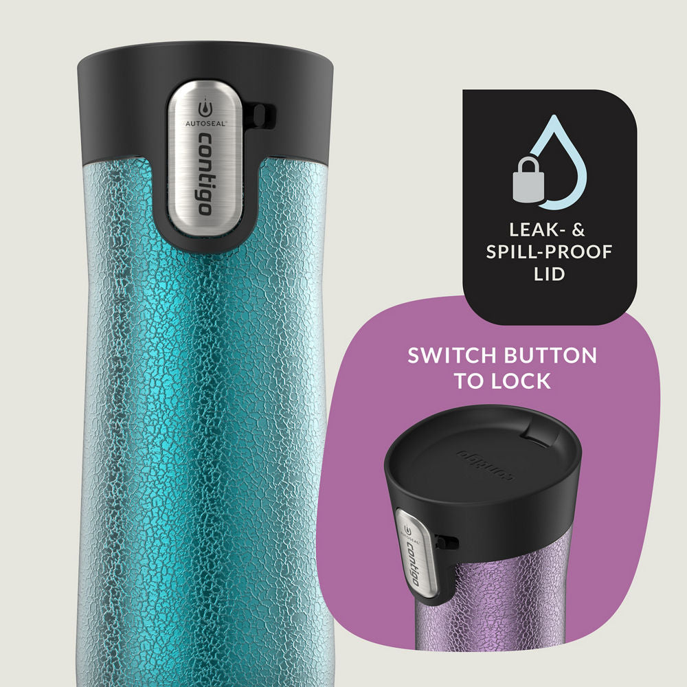 Contigo® West Loop 3.0 Stainless Steel Travel Mug with AUTOSEAL® Lid, 20oz, 2-Pack - Crystal Pansy & Crystal Juniper - image 5