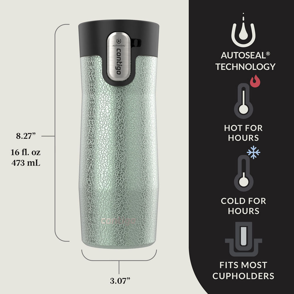 Contigo® West Loop 3.0 Stainless Steel Travel Mug with AUTOSEAL® Lid, 16oz - Crystal Agave - image 4