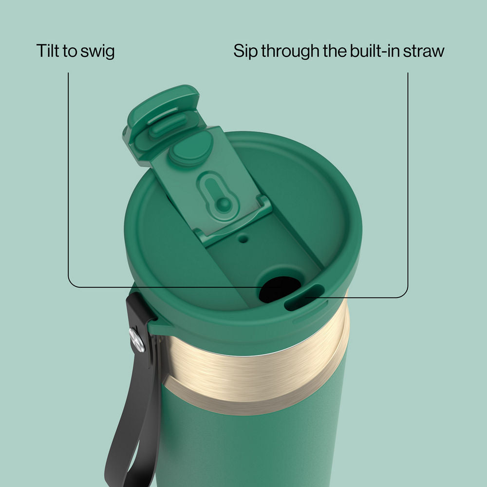 24oz DualSip Bottle - Dark Emerald Champagne - image 2