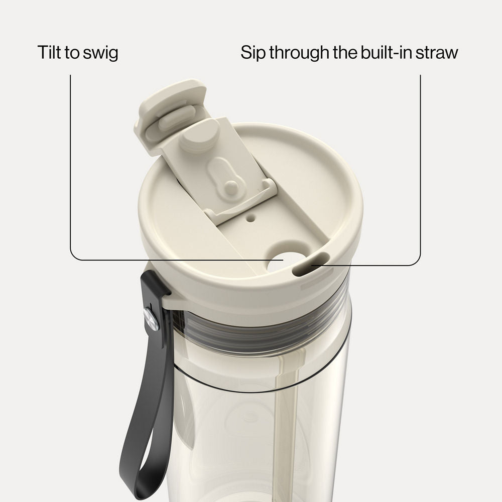 28oz DualSip Plastic Bottle - Oatmilk - image 2