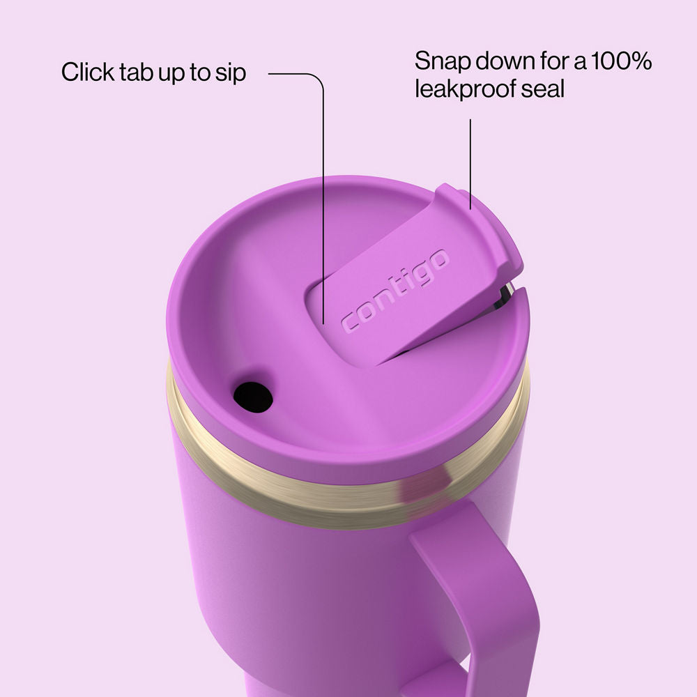 30 oz SnapSeal™ Tumbler (w/ Straw & Handle) - Galactic Champagne - image 2