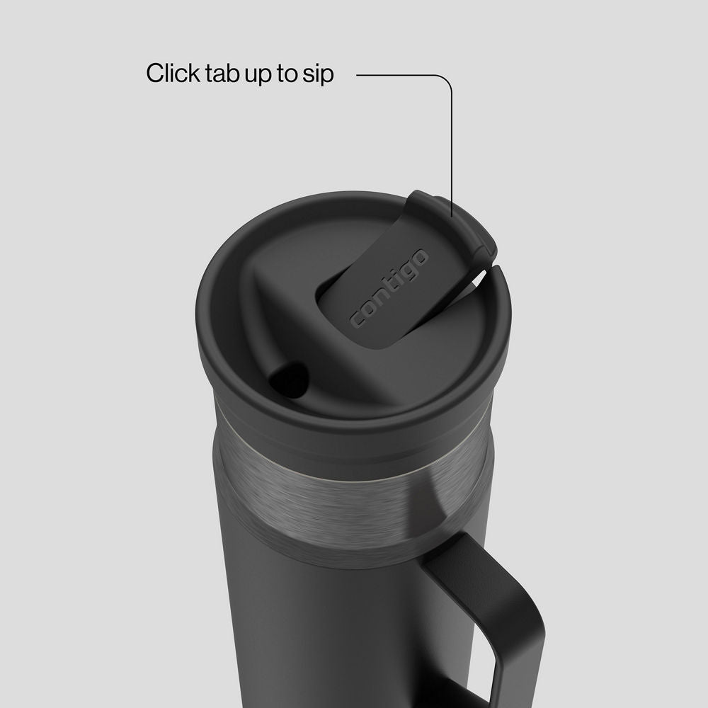20 oz SnapSeal™ Bottle w/Handle - Licorice Gunmetal - image 2
