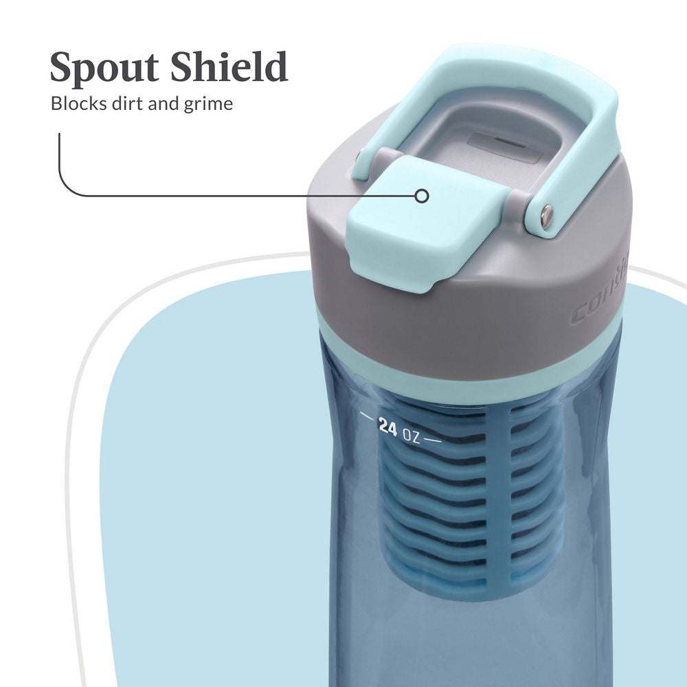 Contigo® Clybourn Freeflow Filtration Tritan Water Bottle with AUTOSEAL® LID, 24oz - Dark Ice - image 6