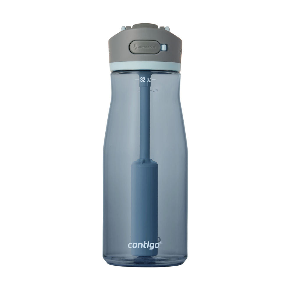 Contigo® Wells Plastic Filter Water Bottle with AUTOSPOUT® Straw Lid, 32 Oz. - Dark Ice