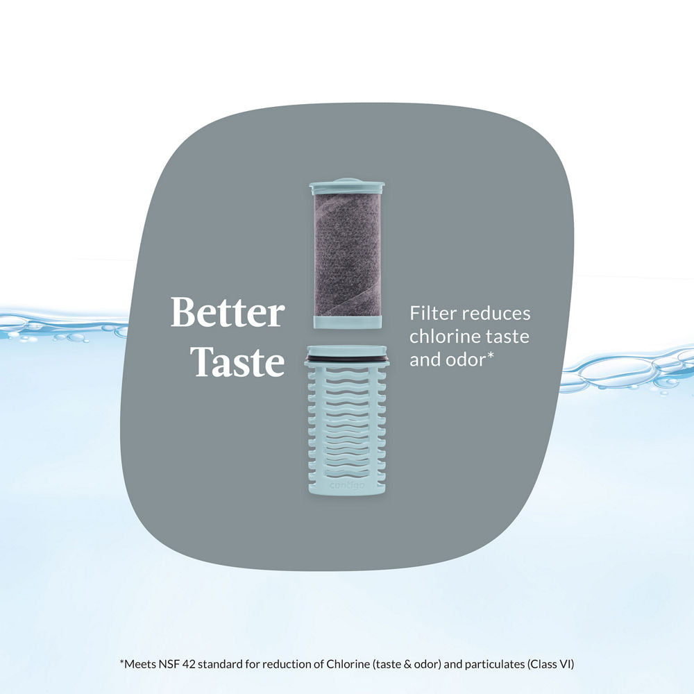 Contigo® Clybourn Chill Freeflow Filtration Stainless Steel Water Bottle with AUTOSEAL® Lid, 24oz - Salt - image 2