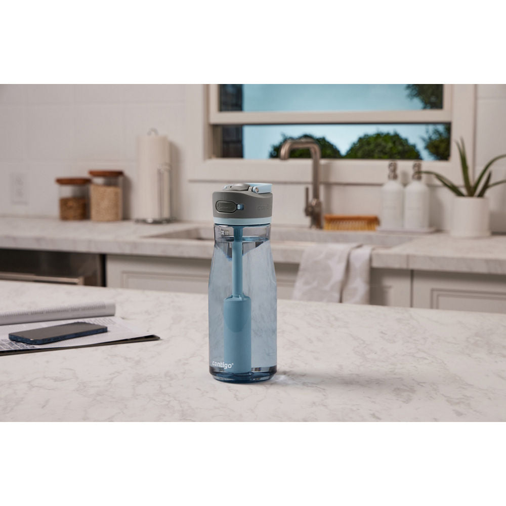 Contigo® Wells Plastic Filter Water Bottle with AUTOSPOUT® Straw Lid, 32 Oz. - Dark Ice - image 8
