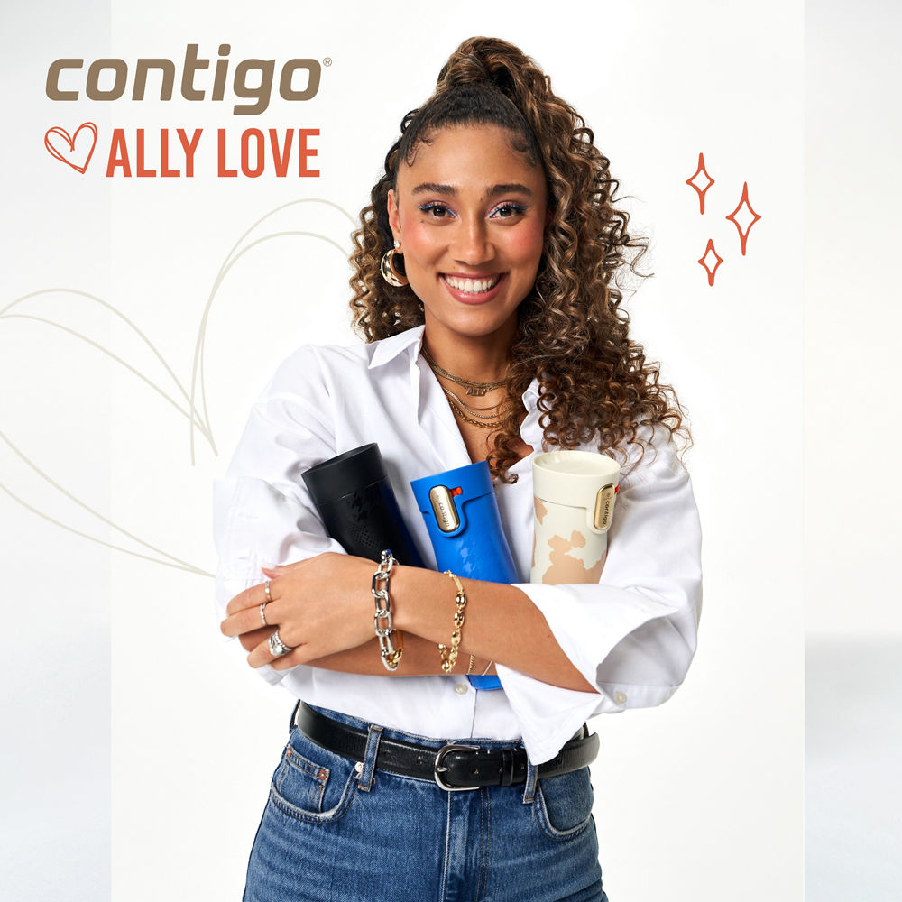 Contigo® x Ally Love West Loop 3.0 Stainless Steel Travel Mug with AUTOSEAL® Easy-Clean Lid, 16oz - Oatmilk - image 2