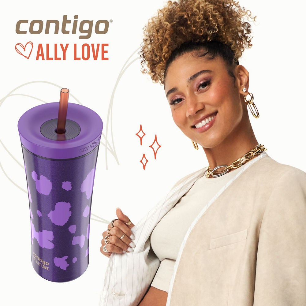 Contigo® x Ally Love Streeterville AUTOCLOSE® Shake & Go® Tumbler, 20oz - Violet - image 2
