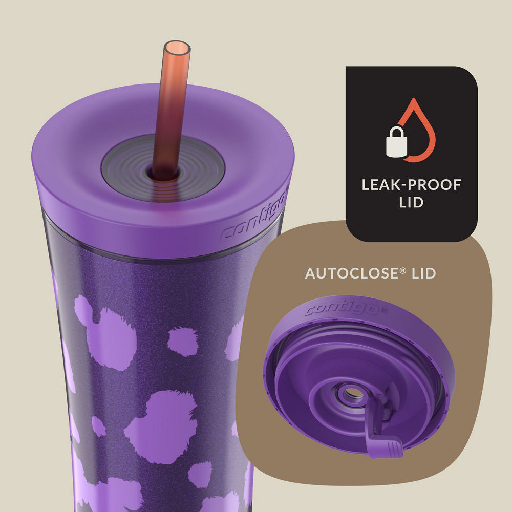 Contigo® x Ally Love Streeterville AUTOCLOSE® Shake & Go® Tumbler, 20oz - Violet - image 4