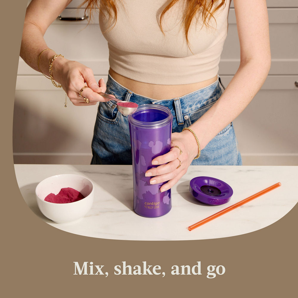 Contigo® x Ally Love Streeterville AUTOCLOSE® Shake & Go® Tumbler, 20oz - Violet - image 5