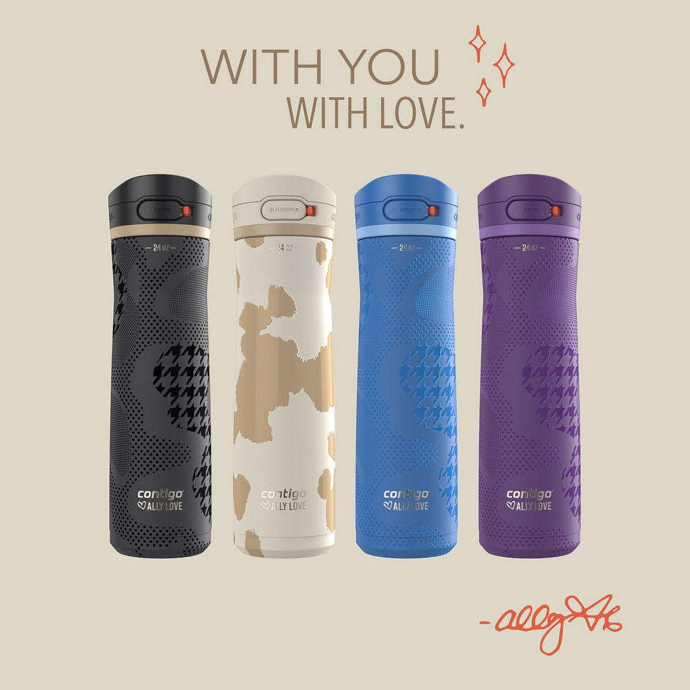 Contigo® x Ally Love Jackson Chill 2.0 Stainless Steel Water Bottle with AUTOPOP®  Lid, 24oz - Violet - image 9