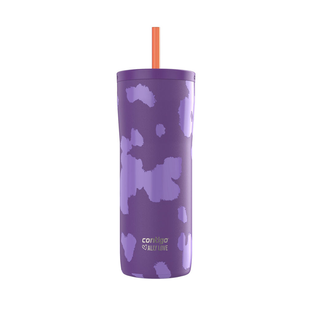 Contigo® x Ally Love Streeterville 2.0 Stainless Steel Tumbler with Straw, 24oz - Violet
