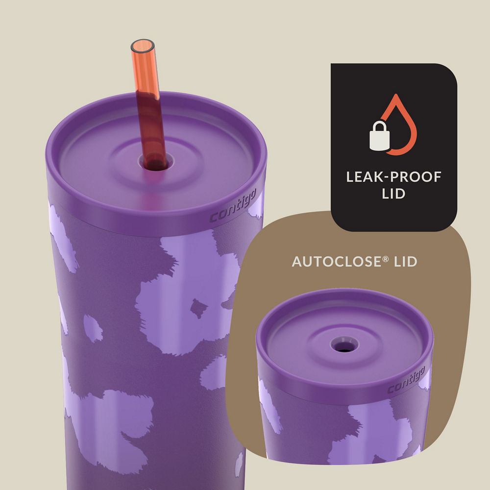 Contigo® x Ally Love Streeterville 2.0 Stainless Steel Tumbler with Straw, 24oz - Violet - image 4