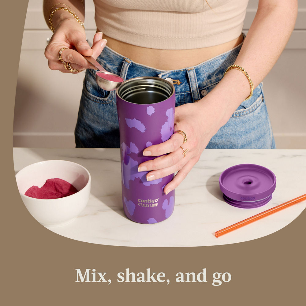 Contigo® x Ally Love Streeterville 2.0 Stainless Steel Tumbler with Straw, 24oz - Violet - image 5