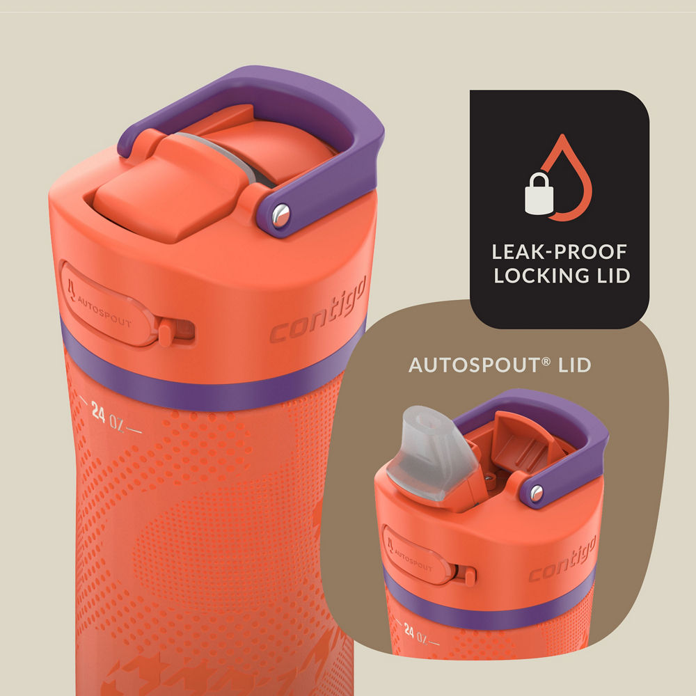 Contigo® x Ally Love Ashland Chill 2.0 Stainless Steel Water Bottle with AUTOSPOUT® Lid, 24oz - Violet - image 4