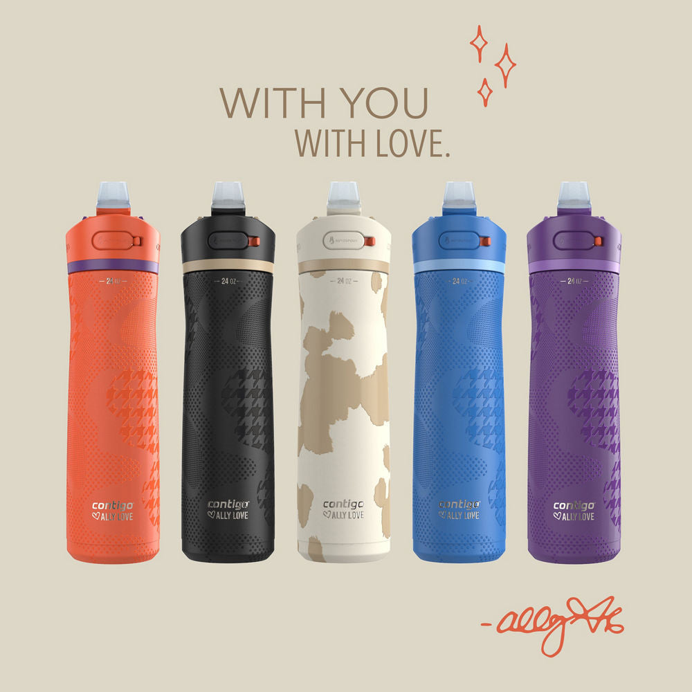 Contigo® x Ally Love Ashland Chill 2.0 Stainless Steel Water Bottle with AUTOSPOUT® Lid, 24oz - Violet - image 8